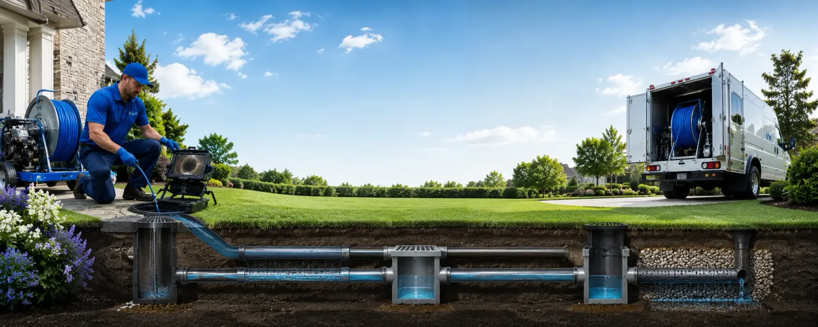 Outdoor drain cleaning information for Absaraka, ND